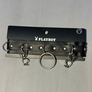 Playboy black choker necklace